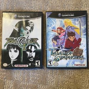 Nintendo GameCube bundle of Soul Calibur 2 and Tales of Symphonia